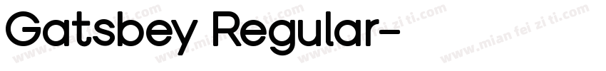 Gatsbey Regular字体转换